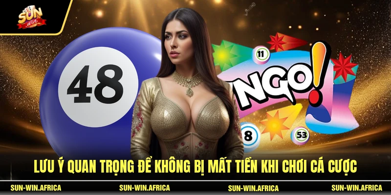 Lưu ý quan trọng để không bị mất tiền khi chơi cá cược